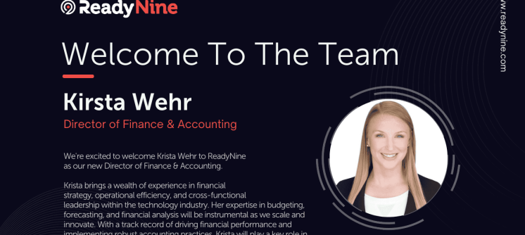 Welcome Krista to ReadyNine